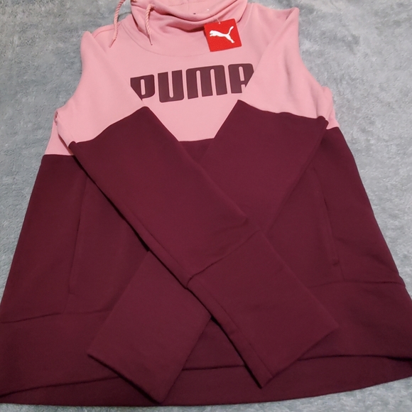 NWT PUMA Woman Cowl-neck Hoodie. SZ Med. - Picture 4 of 5